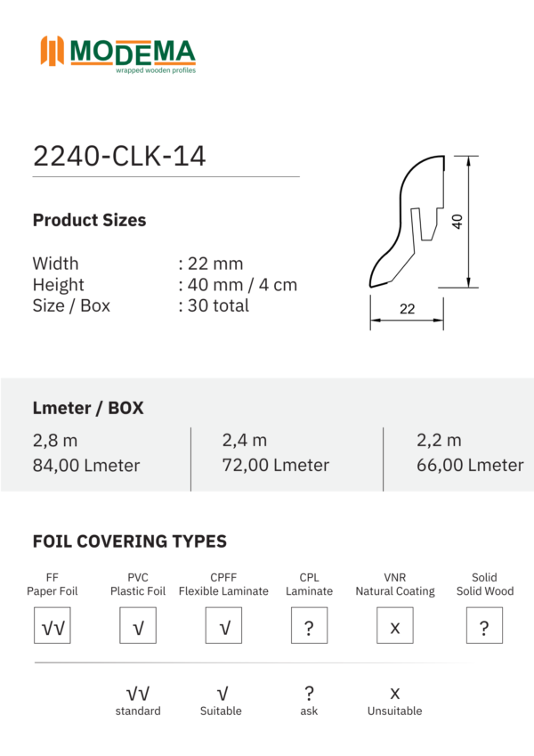 Curved 2240-CLK-14 - Image 2