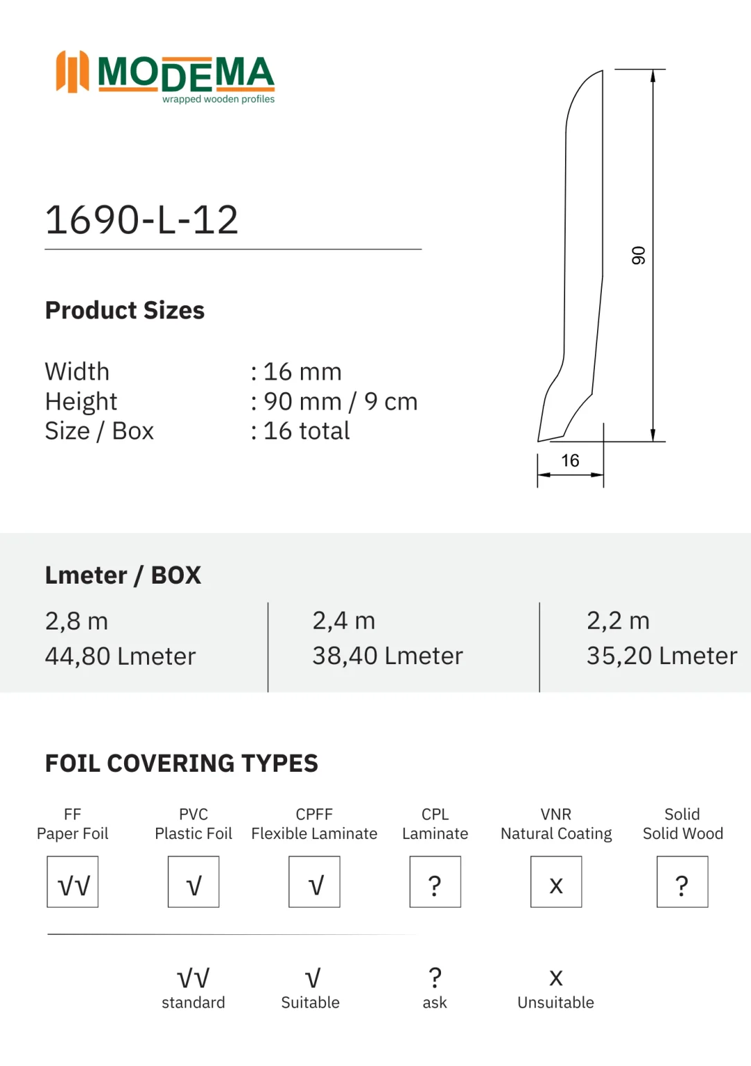 1690-L-12, technical drawing sheet