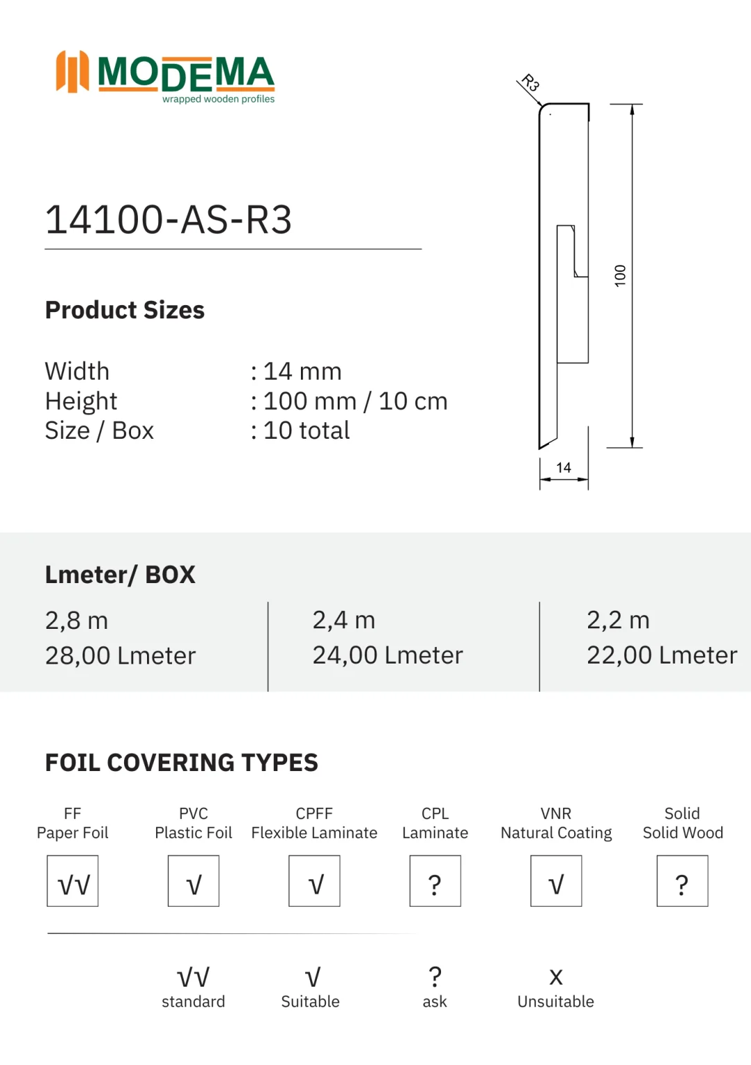 14100-AS-R5, technical drawing sheet