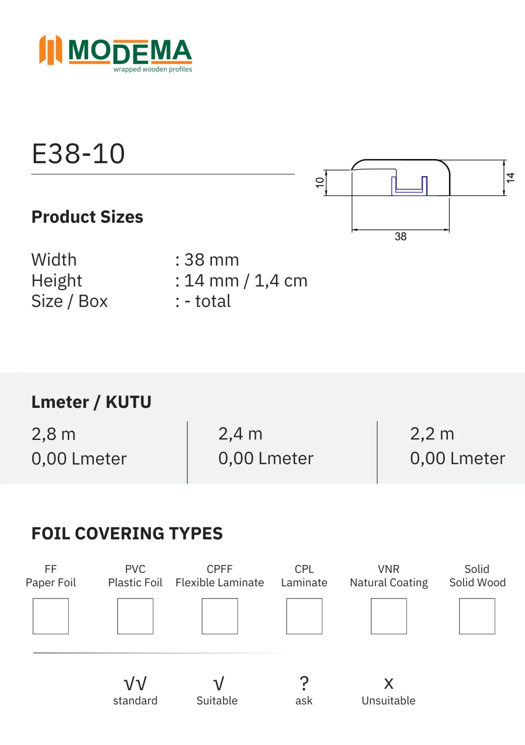 E38-10, technical drawing sheet