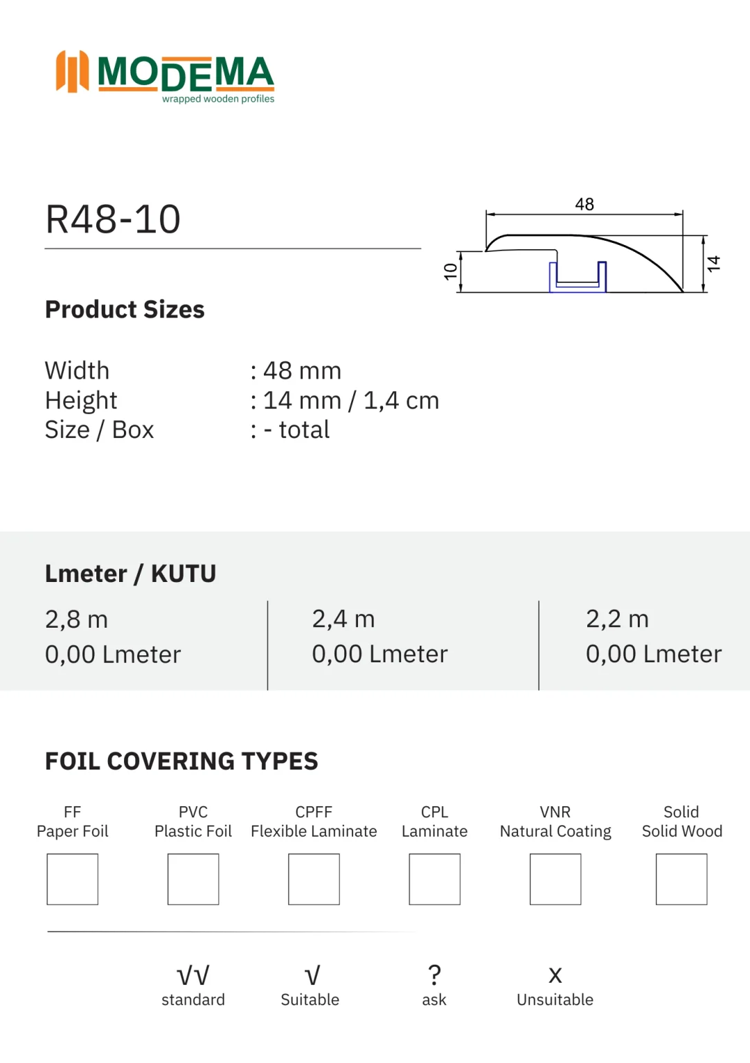 R48-10, technical drawing sheet