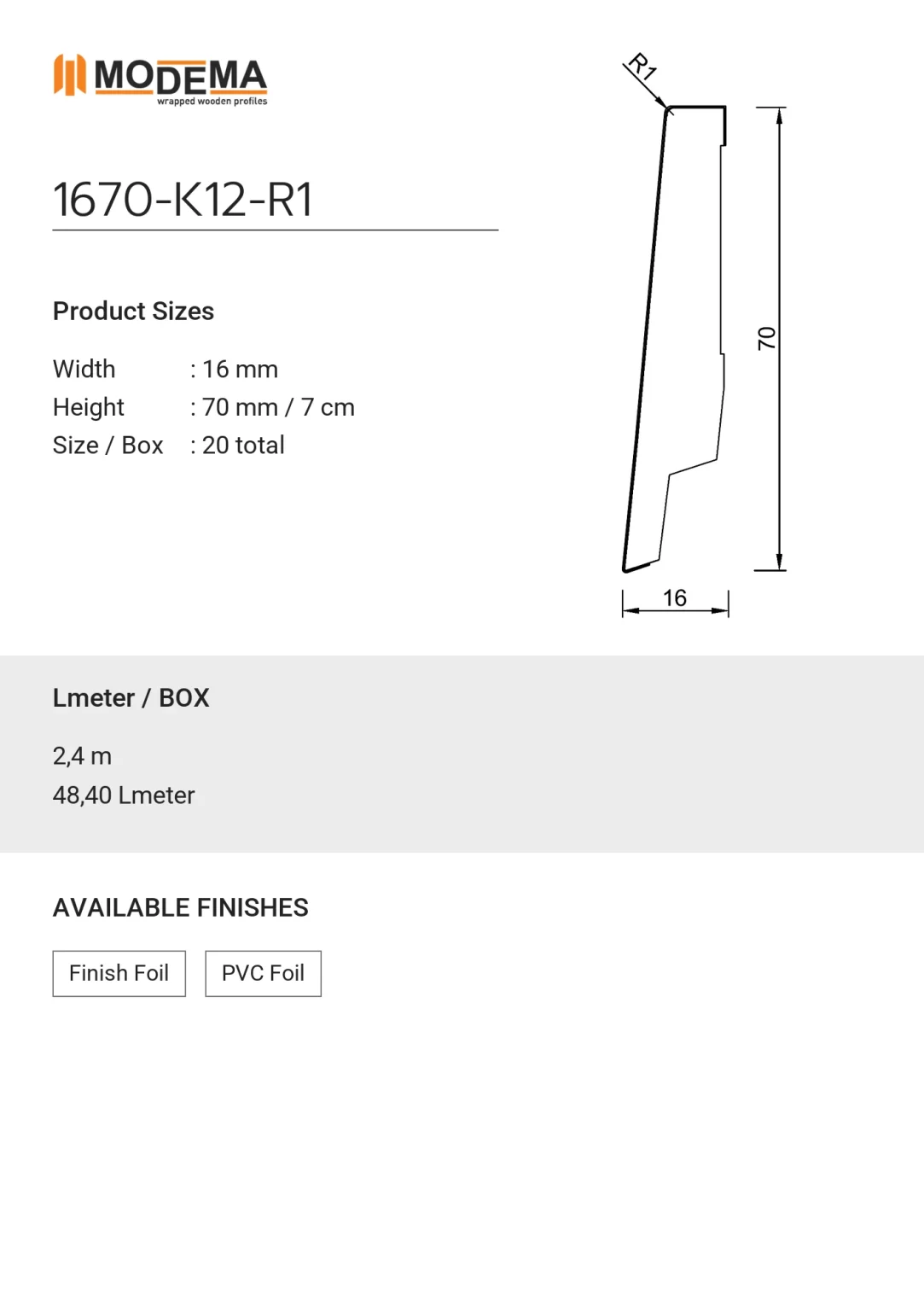 1670-K12-R1, technical drawing sheet