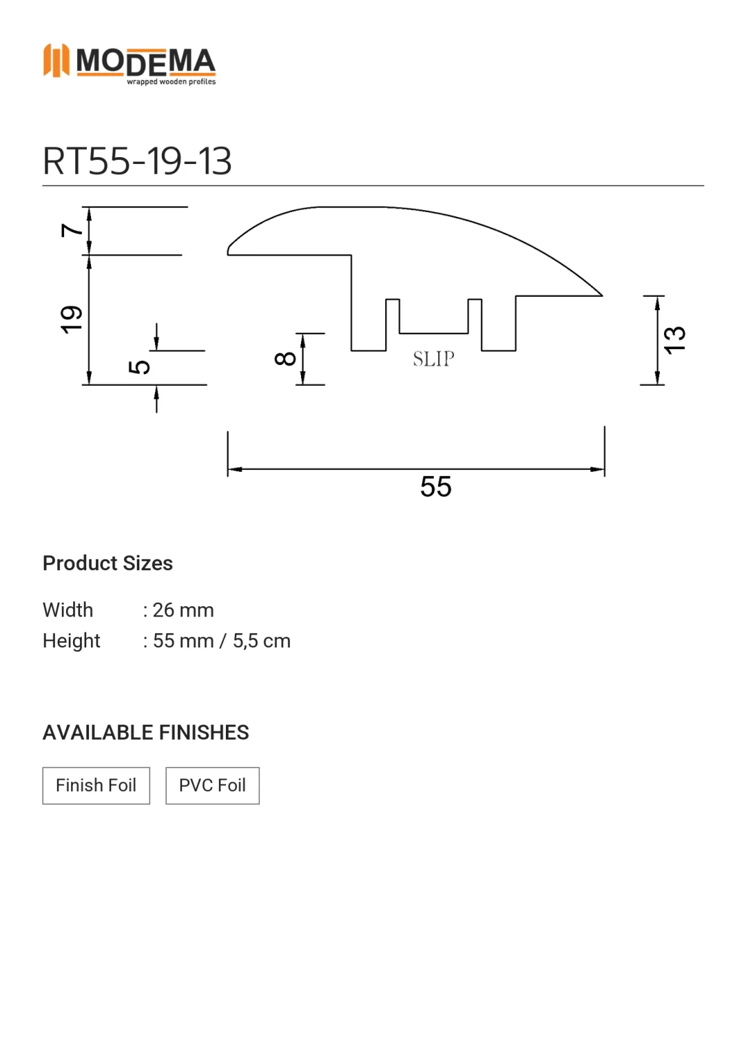 RT55-19-13, technical drawing sheet