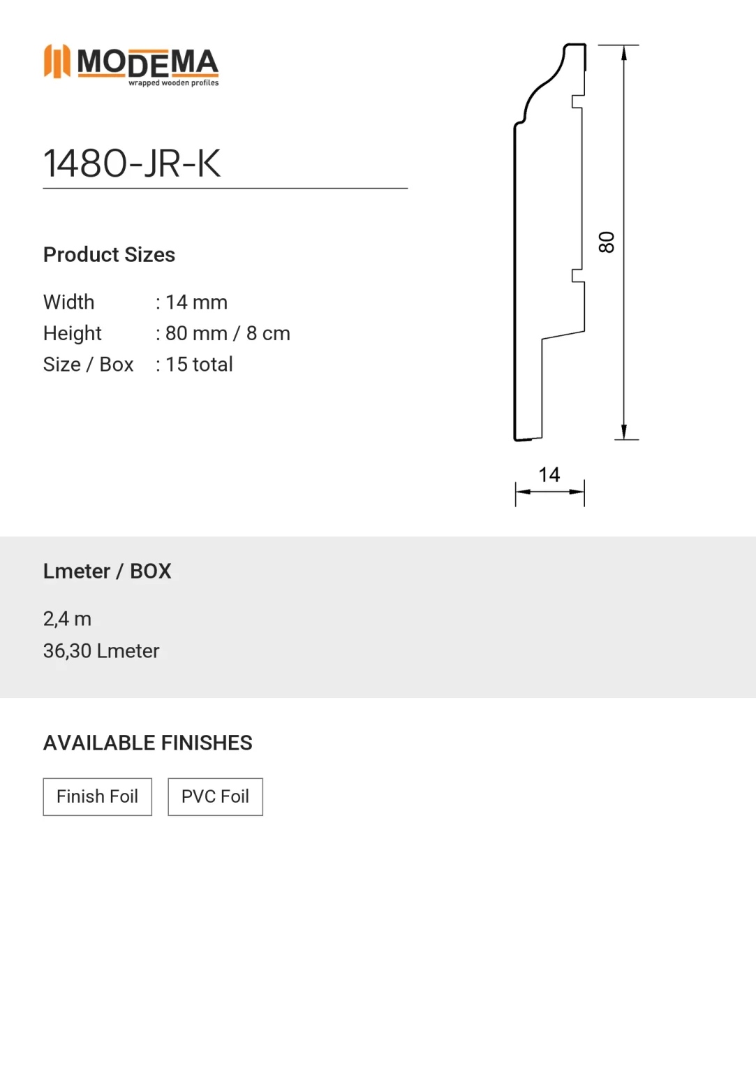 1480-JR-K, technical drawing sheet